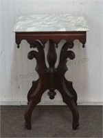 Victorian style Marble Top Sofa or Bed Side Table