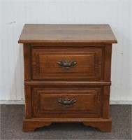 1970's Knotty Pine Bedside Nightstand