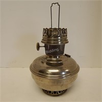 Vintage Aladdin Silver Tone Oil Lamp