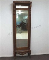 Antique Eastlake 89" Tall Hall Mirror