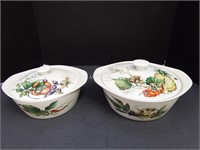 Two Villeroy & Boch Covered Casserole Dishes
