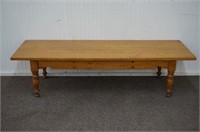 Vintage Early American Maple 5' Coffee Table