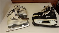2 Pair Skates - Hockey & Figure Skates