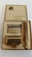 Vintage Ever-ready Gold Tone Razor in Original Box