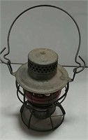 Soo Line red glass railroad lantern