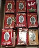 Prince Albert and other tobacco tins