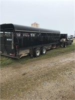 2002 Easley 6.8' X 24' Stock Trailer