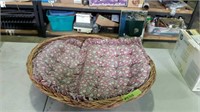 WICKER DOG BED COMES WITH 2 CUSHIONS