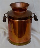 Vtg Copper Milk Can /  Vase