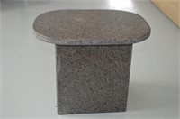 Solid Marble Pedestal Display Stand (Grey)