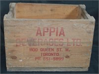 Vintage Appia Beverages Wood Crate