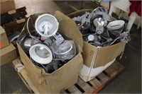 Large Lot of Used in Ceiling Pot Light Fixtures