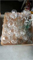 BOX OF GLASSWARE