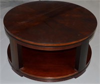 Large Round Coffee Table With Glass Top