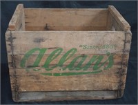 Vintage Allan's Wood Crate