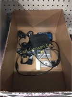 BOX OF CAMERAS AND MISC