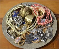 Costume Jewelery Lot (Grey Tray Not Included)