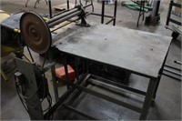 20" Pinch Roller on Plate Steel Bench