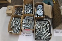 (7) Boxes of 3/4" Bolts, Nuts & Washers