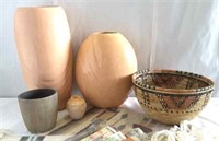 Pottery, Woven Bowl, Placemats, Incense