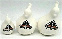 White Quail Ceramic Set 3-Piece