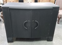 VTG FLAT BLACK PAINTED BUFFET / STORAGE