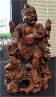 LARGE CHINESE HAND CARVED SCULPTURE