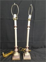 2 PC DECORATIVE LAMP LOT