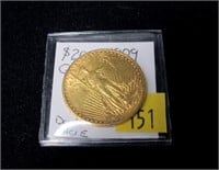 1909 $20 Gold Saint-Gaudens Double Eagle