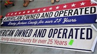 (4) Banners- Missouri Related "American Owned And