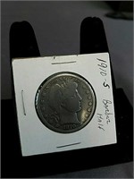 1910-S US Barber Silver Half Dollar