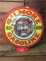 Reproduction glass Gilmore bowser globe