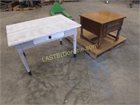 FARM HOUSE WOODEN TABLE & WOODEN END TABLE