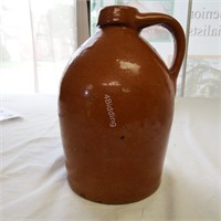 Antique Brown Pottery Jug
