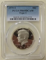 PCGS Graded 1979-S PR69RD DCAM Half Dollar