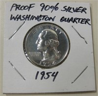1954 Proof Silver Washington Quarter