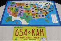 State Quarter Collection & NM License Plate