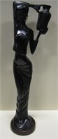 18" Tall Metal Female Statue