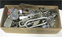 Wood Box Of Locks & Keys