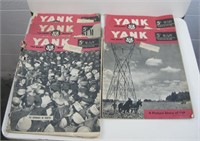 5 Issues Of WWII Yank Magazine - 1945