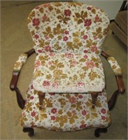 Vintage Wooden Chair / Footstool