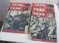 5 Issues Of WWII Yank Magazine - 1943, 1944 & 1945