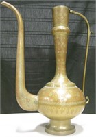 19" Large Brass Samovar India Teapot