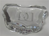 Hand Engraved Lead Crystal Paperweight