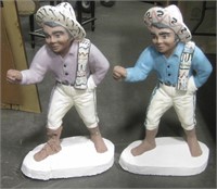 Set of 2 Concrete Mexican Figures 27.5 Tall