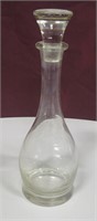12" Glass Decanter with Glass Stopper