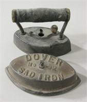 Dover No. 92 Sad Iron w/ Handle Attachment