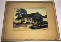 TICHY COUNTRY SCENE SIGNED