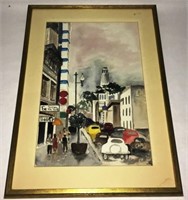 WATERCOLOR FRENCH 1940'S BY HADAIR