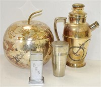 ASSORTED SILVERPLATE BARWARE